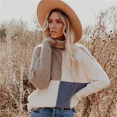 Camel Cashmere megztinis su vėžliuku
